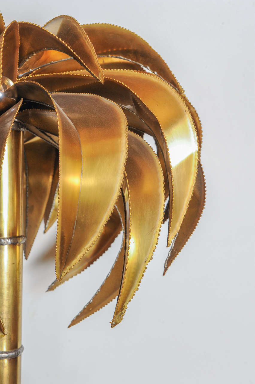 maison jansen palm lamp